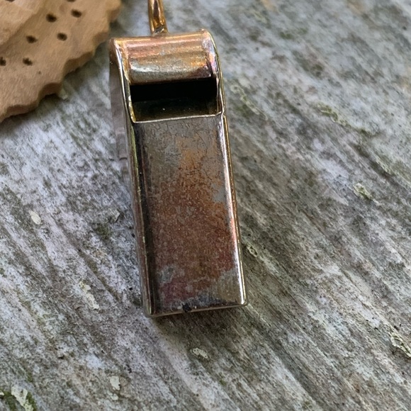 Mixed Necklace Pendant Jewelry Lot Wooden Elephant, Sea Glass, Whistle, copper - Picture 5 of 7